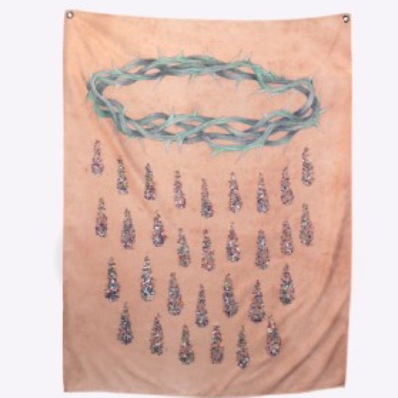 SOLD OUT Ball and Chain Co. Glitter Jesus Tapestry - Picture 1 of 1